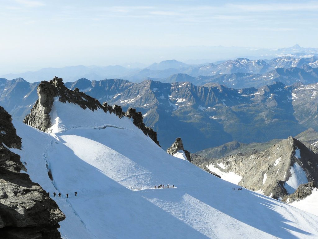 Ascension Grand Paradis - Italie. Grand Paradiso ascent - Italy.