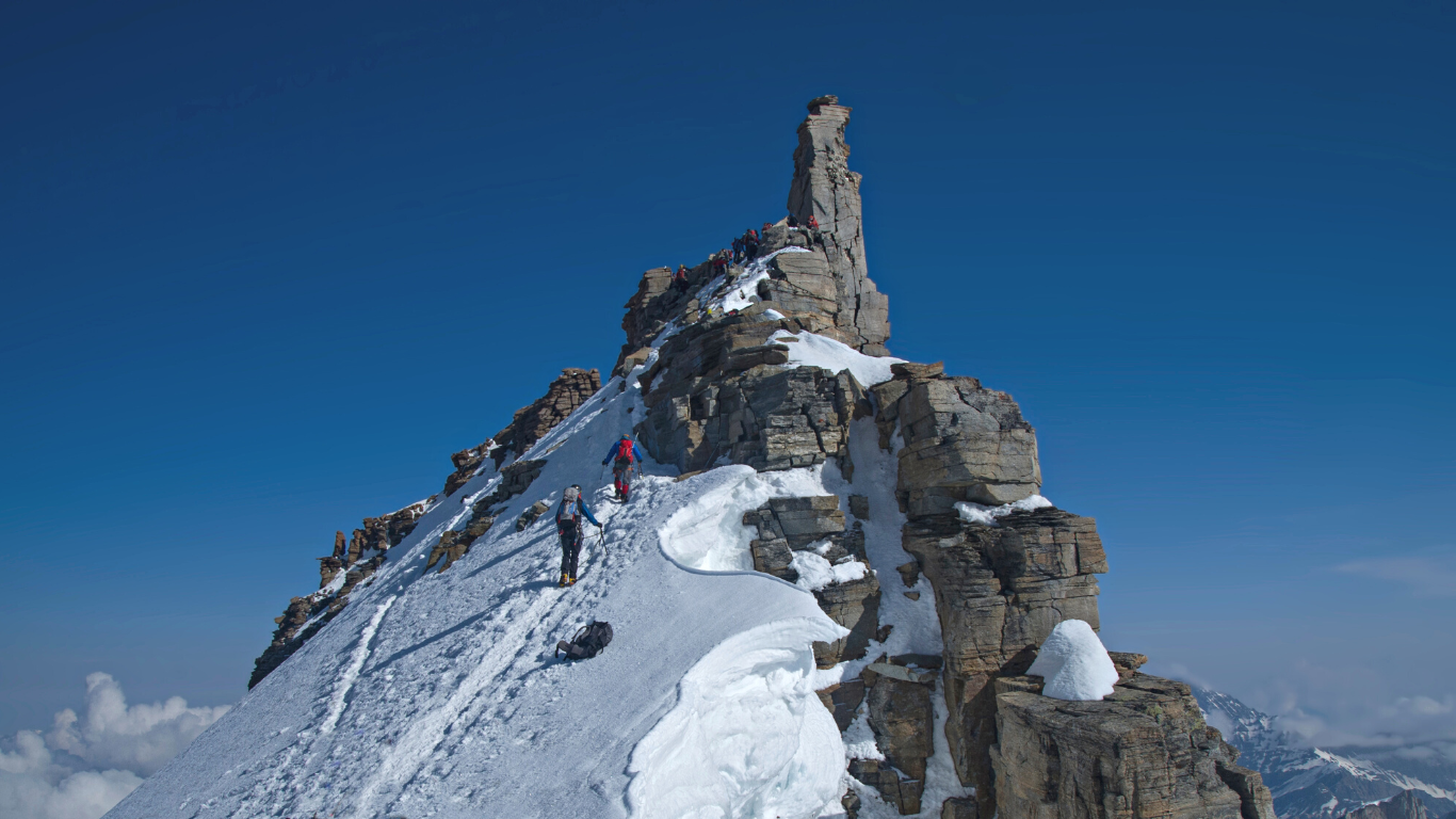 Ascension Grand Paradis - Italie. Grand Paradiso ascent - Italy.