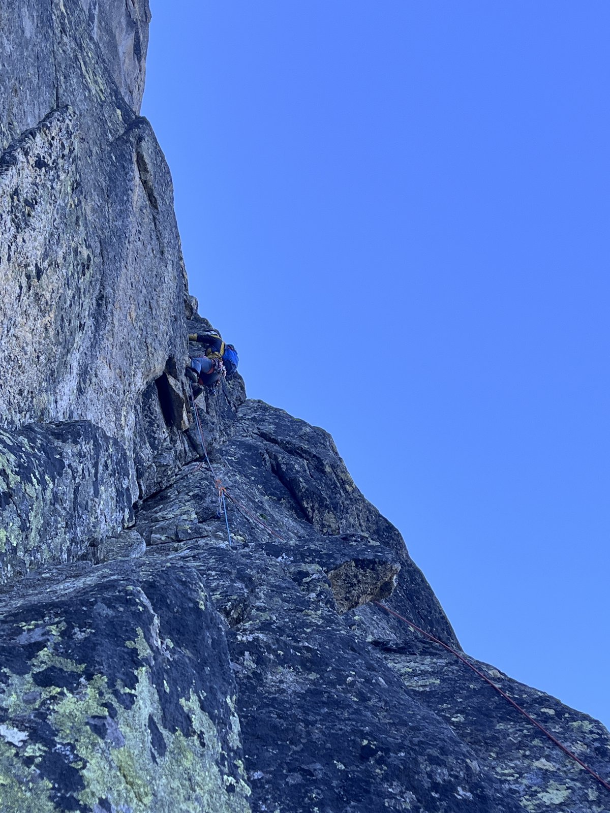 The Couzy route: steep granite, in the shade, pure joy.