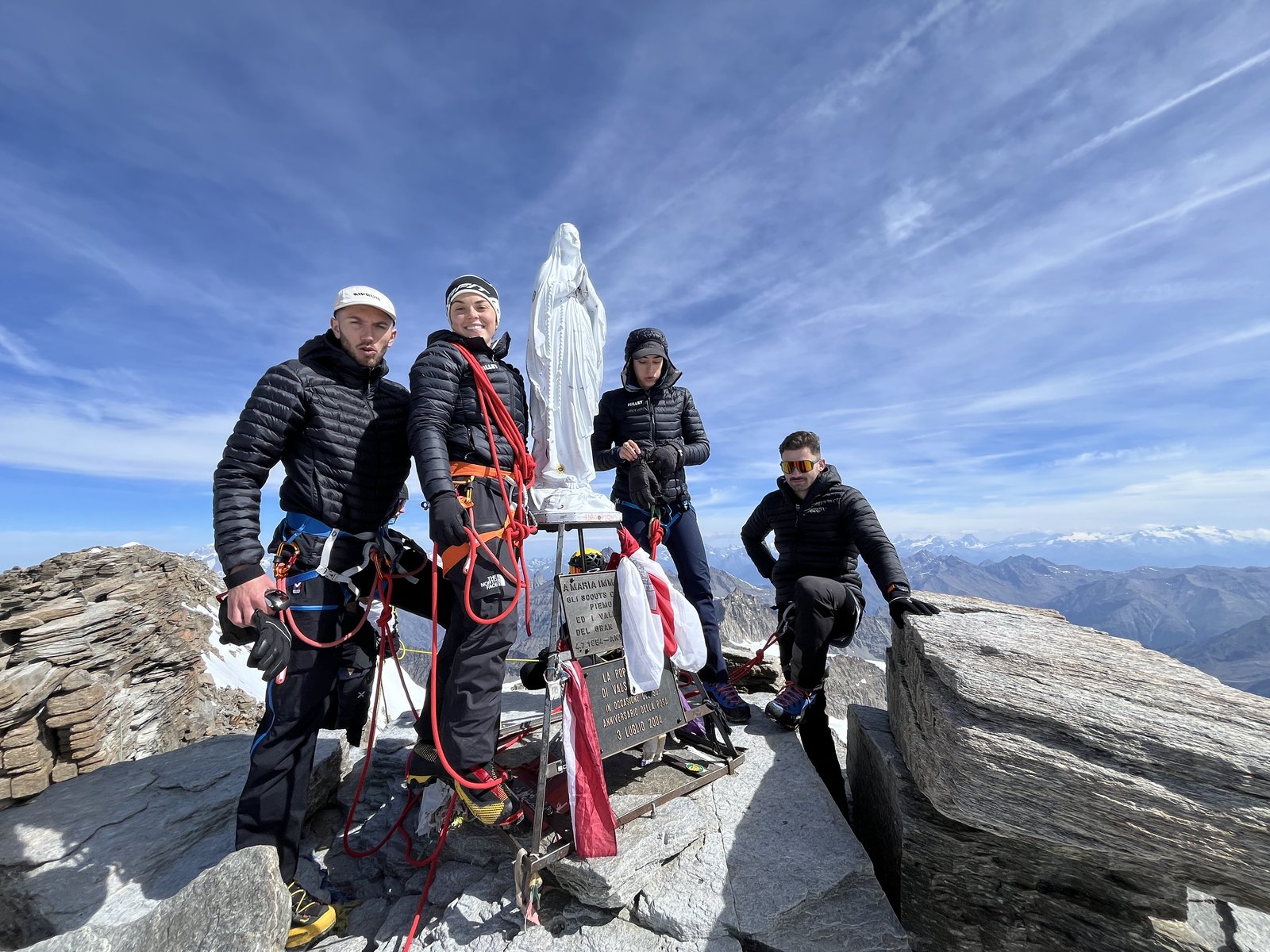 Au sommet du Grand Paradis (4061 m), à la Madone