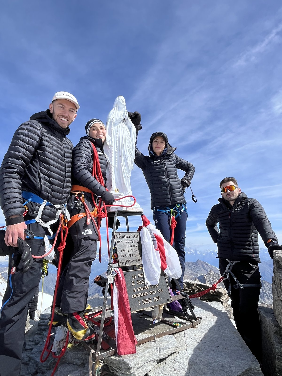 La Madone du Grand Paradis : l'aboutissement d'une journée éprouvante.