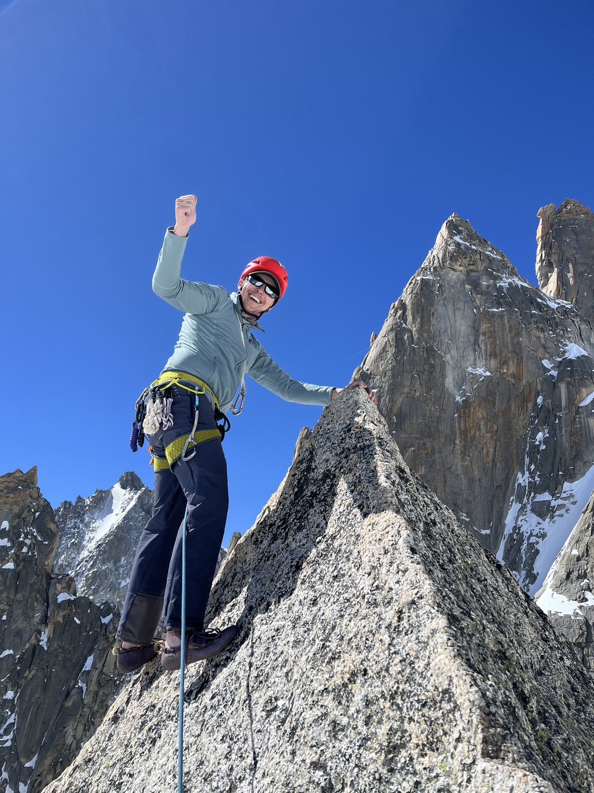 At the summit, 3,468 m: the view is worth the trip.