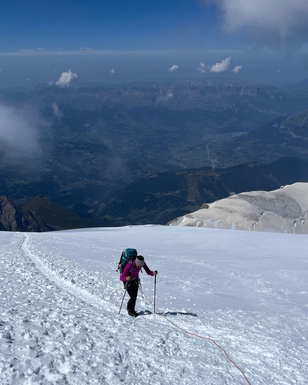 Stage Mont-Blanc, 6 jours. Mont-Blanc ascent, 6 days.