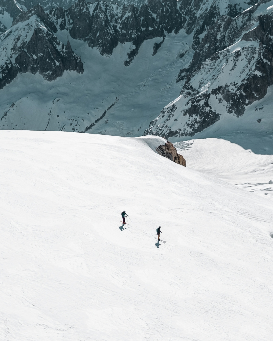 Ski de randonnée Val Maira Piémont. Val Maira ski touring trip Piedmont.