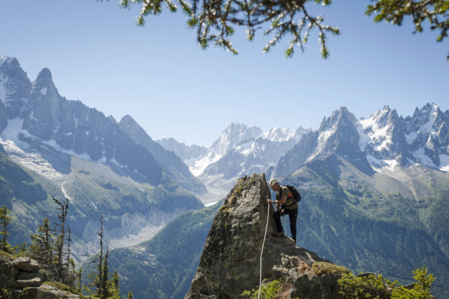 Activities / Activités Via ferrata des Évettes à la Flégère - Chamonix / Haute-Savoie.