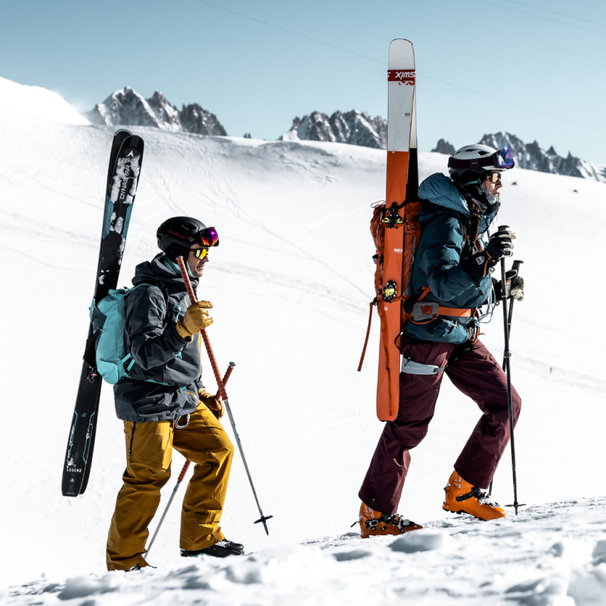 Ski de randonnée avec un guide à Chamonix / Ski touring with a guide in Chamonix.