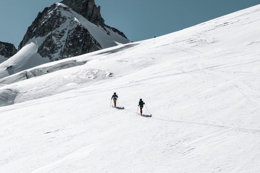 Ski de randonnée Val Maira Italie. Ski touring Val Maira Italy.